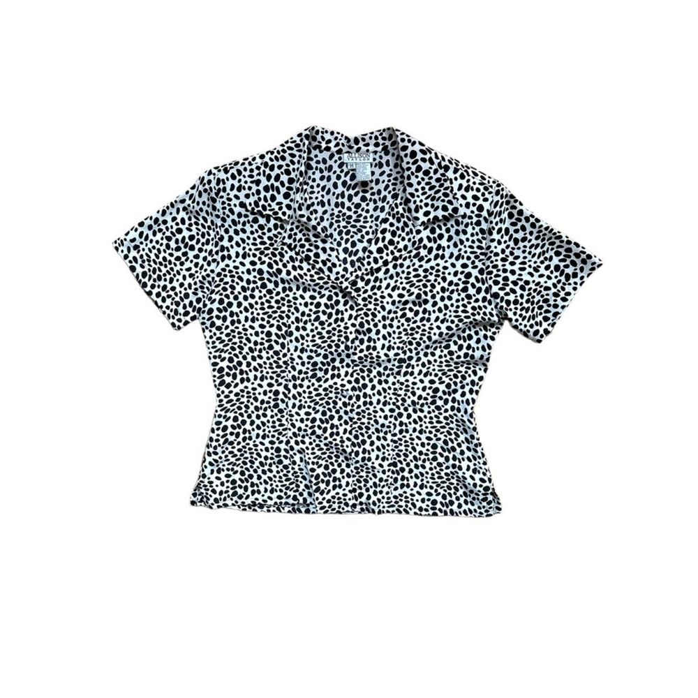 ୨୧ NWT silk cow print blouse ୨୧